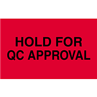 Hold for QC Approval